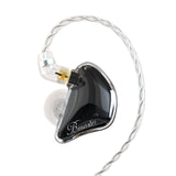 BASN Bmaster Triple Drivers In Ear Monitor Headphones (Clear Black)