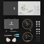 BASN ASONE 14.2mm Planar Driver in-Ear Monitors Earphone with Two Detachable MMCX Cables for Musicians Drummers Bass Players Singers(Pink)basn in ear monitor headphone for musician singer drummer shure iem westone earphone KZ in ear sennheiser custom in ear factory and manufacturer 