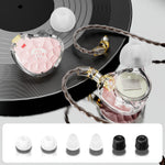 BASN ASONE 14.2mm Planar Driver in-Ear Monitors Earphone with Two Detachable MMCX Cables for Musicians Drummers Bass Players Singers(Pink)basn in ear monitor headphone for musician singer drummer shure iem westone earphone KZ in ear sennheiser custom in ear factory and manufacturer 